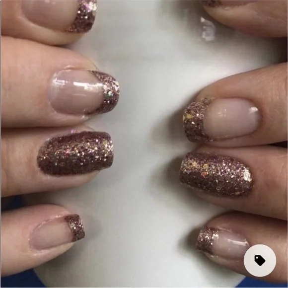 *Retired, HTF* Color Street: Tokyo Twinkle | French Rose Gold Metallic Pink - Picture 7 of 11